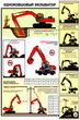 ПС21 Одноковшовый экскаватор. безопасность земляных работ (ламинированная бумага, А2, 4 листа) - Плакаты - Строительство - магазин "Охрана труда и Техника безопасности"